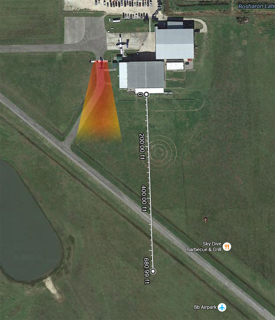 Turbulence distance visualization