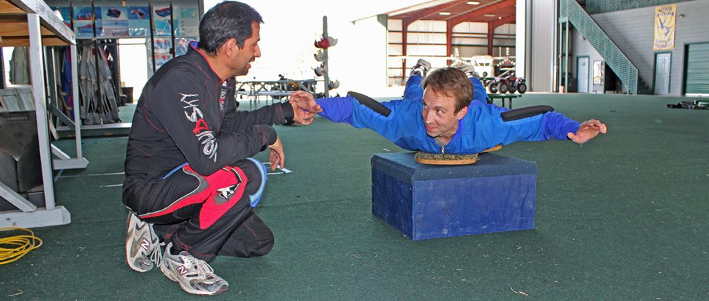Slider Skydiver Training Program ground