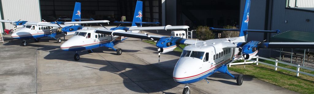 Aircraft flightline at Skydive Spaceland