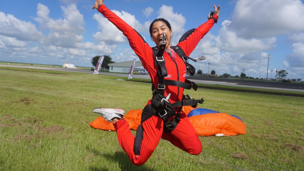 This is how you feel after you skydive!