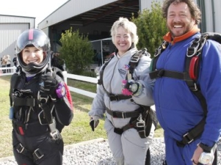 Houston mayour Annise Parker with Helaine Rumaner and Hank Prewitt