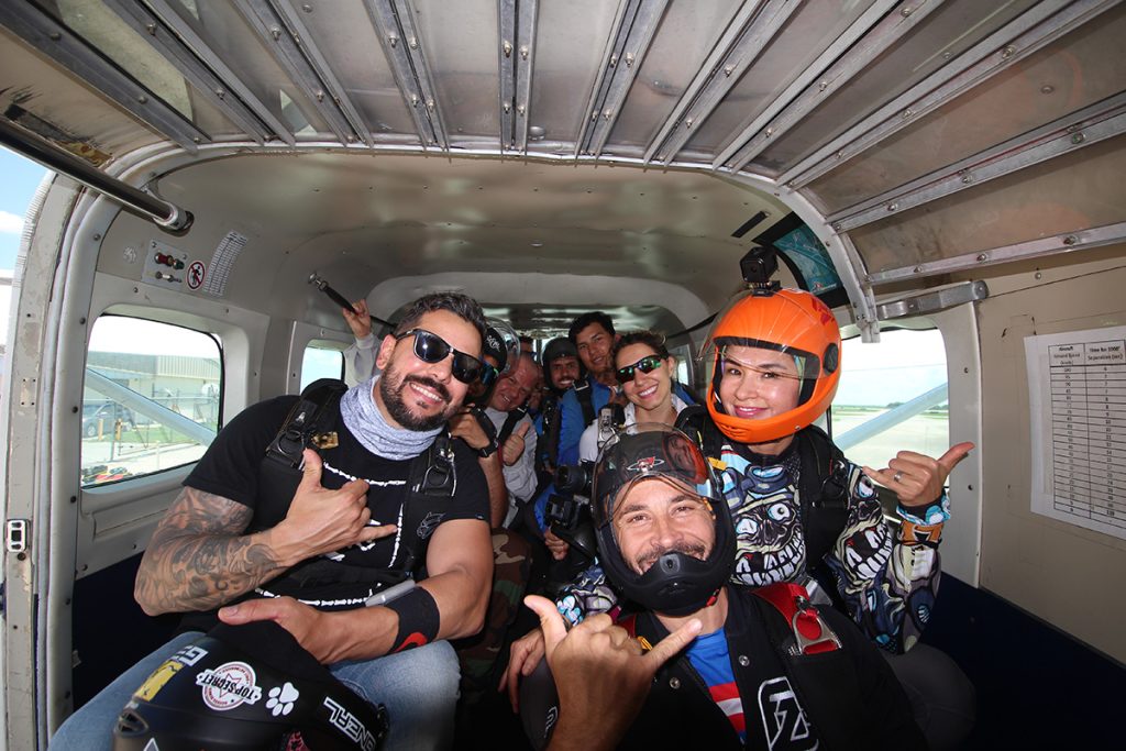 Skydivers headed up to 14,000 feet at Skydive Spaceland Florida