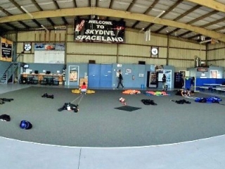 Skydive Spaceland Florida main operations hangar